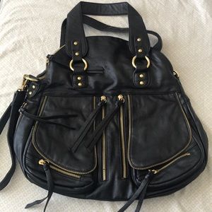 Vegan leather shoulder/crossbody bag